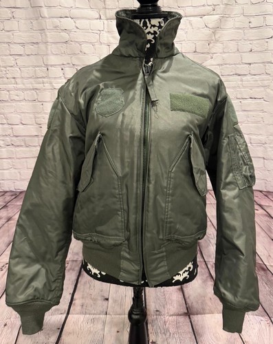 Chaqueta de Vuelo Militar Verde CWU-45/P Clima Frío Aramida Flyers Chaqueta Nomex M - Imagen 2 de 15