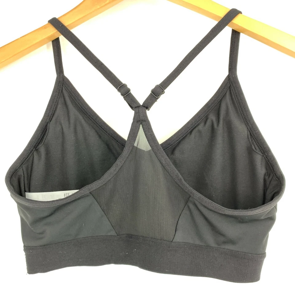 Sujetador Athletic Works para mujer talla pequeña 4-6 acolchado negro corredor 0928 Foto 3 de 4