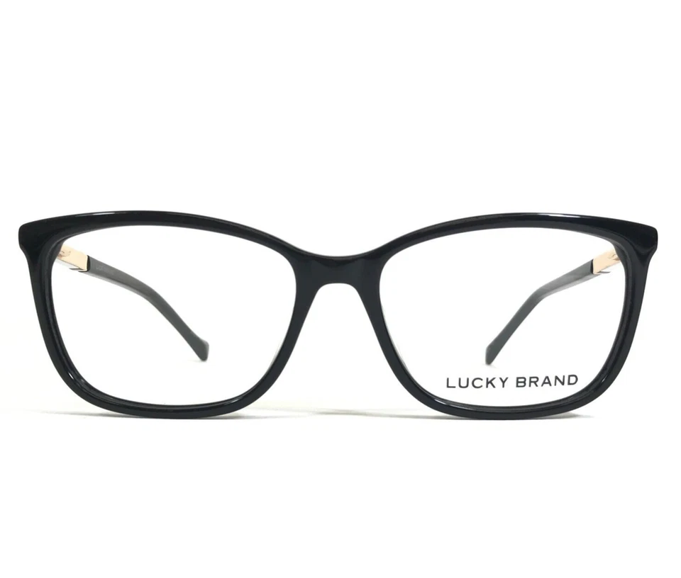 Monturas para gafas Lucky Brand D225 NEGRO blanco dorado borde completo cuadrado 54-16-140 Foto 2 de 4