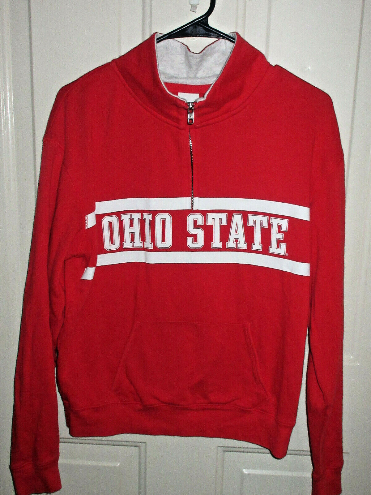 VICTORIAu0026#039;S SECRET PINK OHIO STATE BUCKEYES HALF ZIP SWEATSHIRT (BB2) |  eBay