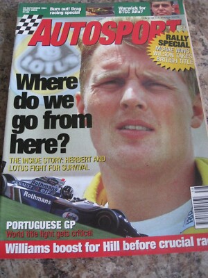 AUTOSPORT SEP 1994 DRAG RACING SPECIAL WARWICK ALFA RALLY MCRAE WILSON HERBERT L