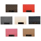 Business Card Holder Pocket Metal ID Leather Stainless Steel Case Credit Card