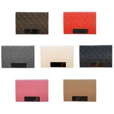 Business Card Holder Pocket Metal ID Leather Stainless Steel Case Credit Card