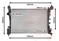 KüHler WasserküHler FüR Fiat Fiorino Kasten/Kombi Qubo CitroëN Nemo 225 225
