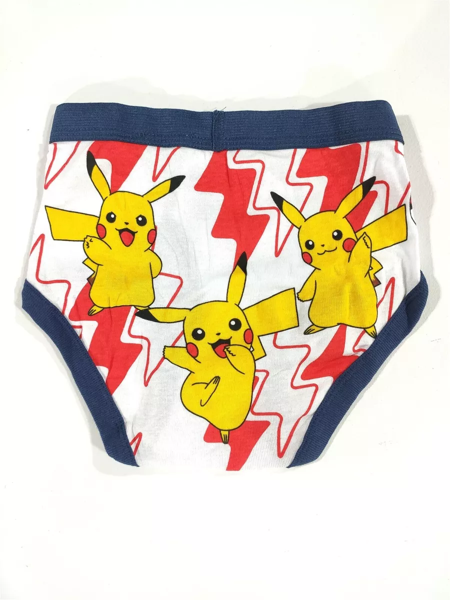 Pikachu Underwear Boys Small 6 Pokemon Pikachu Briefs Pokeball Fun Kids GIft