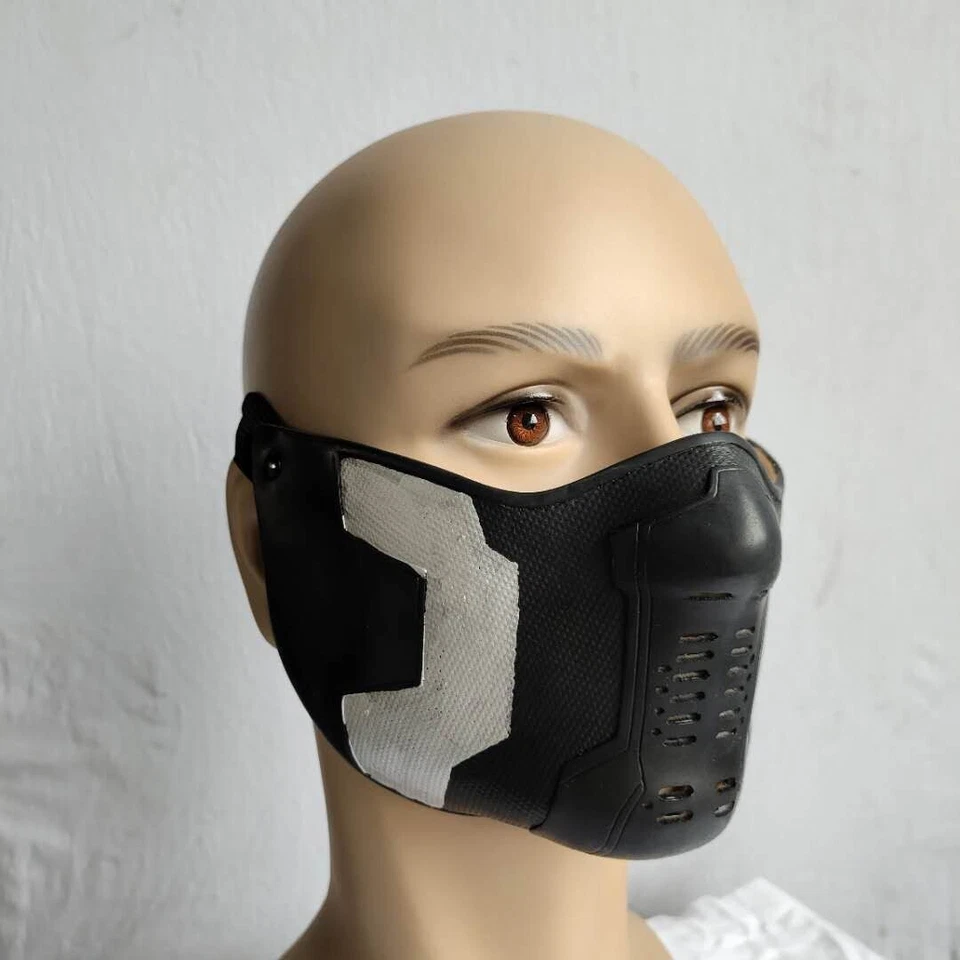 Máscara facial de látex Winter Soldier James Buchanan Barnes accesorios para disfraces Foto 2 de 4