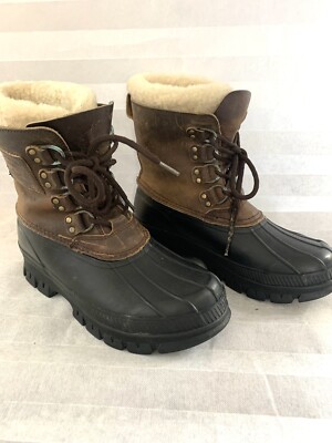 Polo Ralph Lauren Landen Shearling Duck Winter Rain Boots  display picture 2