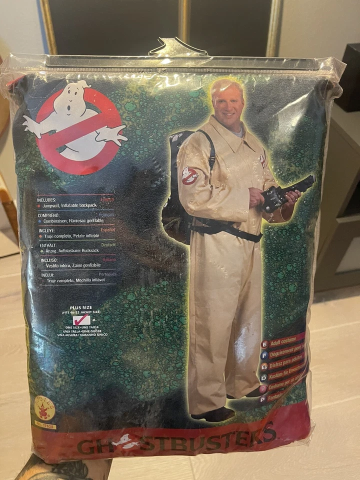 Ghostbuster Ghost Busters Movie Cartoon Mens Costume & Proton Backpack Plus - Image 2 of 4