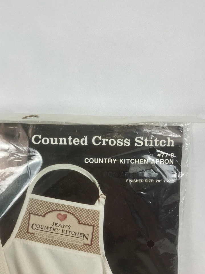 Janlynn страны кухни фартук счетным крестом набор #77-8 28 «x 27» 1986 новый - Изображение 3 из 4