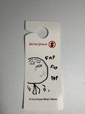 Fap Fap Fap Do Not Disturb Door Hanger Sign Funny Joke Cruise Hotel Novelty Meme