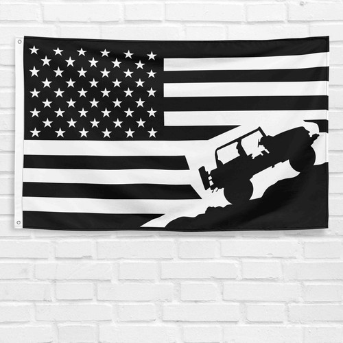 For Jeep Off Road 3x5 ft Flag Cherokee Renegade Wrangler Rubicon Racing Banner - Picture 8 of 12