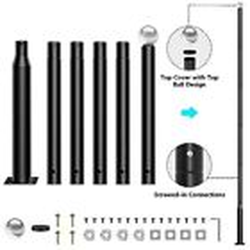 Street Light Pole,Outdoor Solar Street Lamp Post with Base,Street Light