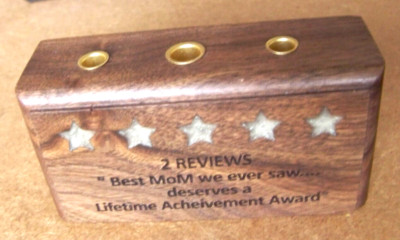 2 Reviews Best Mom we ever saw... pen/pencil holder 5 Stars solid wood c44676