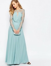 Kate Lace Maxi Dress With Long Sleeve UK 6