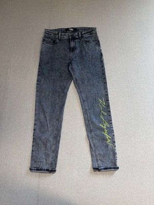 Karl Lagerfeld Herren Jeans Grau   Designer Denim mit Logo   Top Zustand