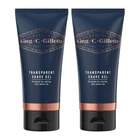 King C. Gillette Transparent Shave Gel 150mL x 2 White Tea Beard Shaving Styling