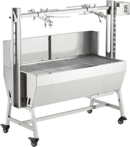 Stainless Steel Electric Rotisserie Grill,Whole Pig Lamb Charcoal Spit Roaster
