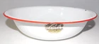 Vintage White And Red Trim Enamel Mixing/Dish Pan 12”