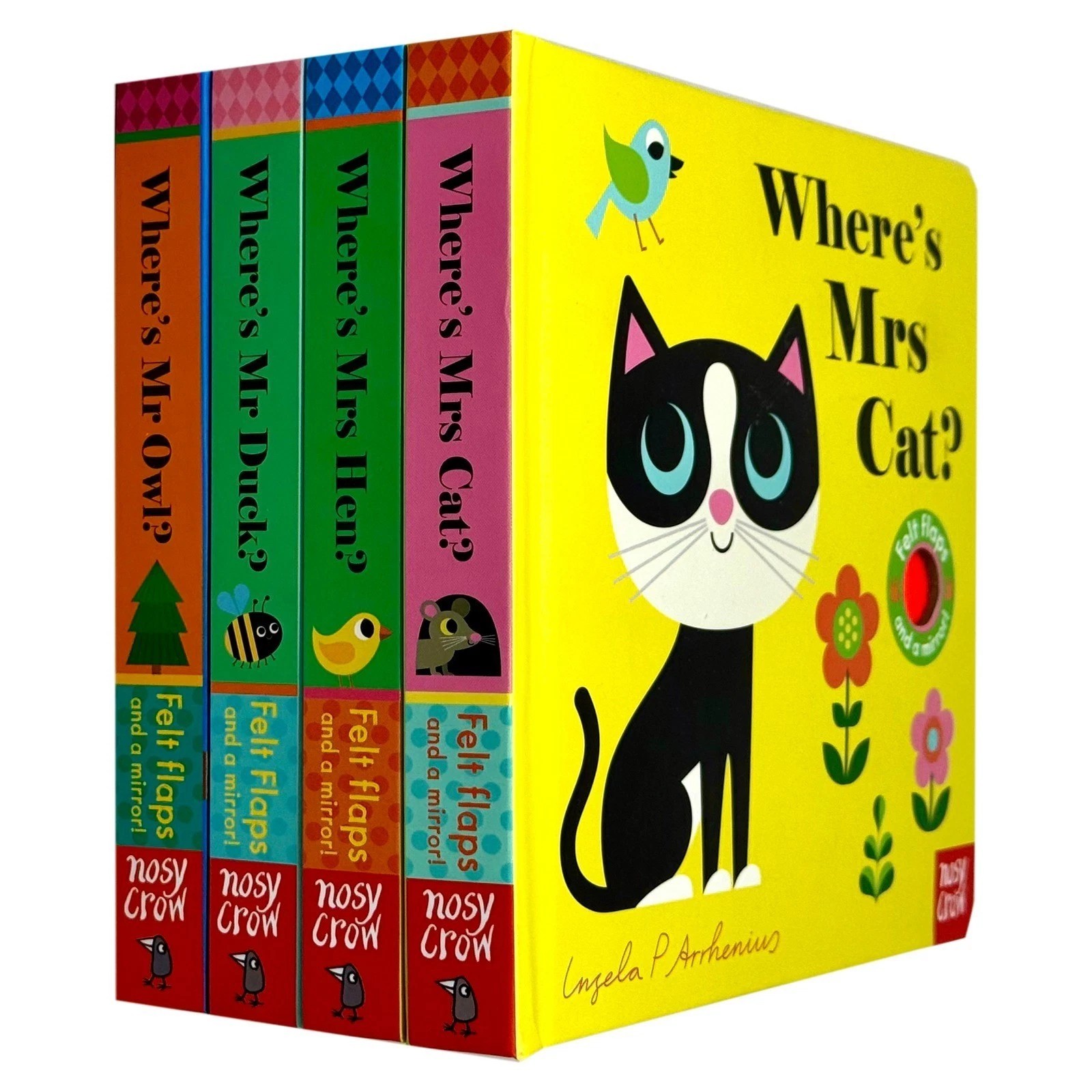 Felt Flaps Series 4 Books Collection Set By Ingela P Arrhenius Where's Mr Duck?