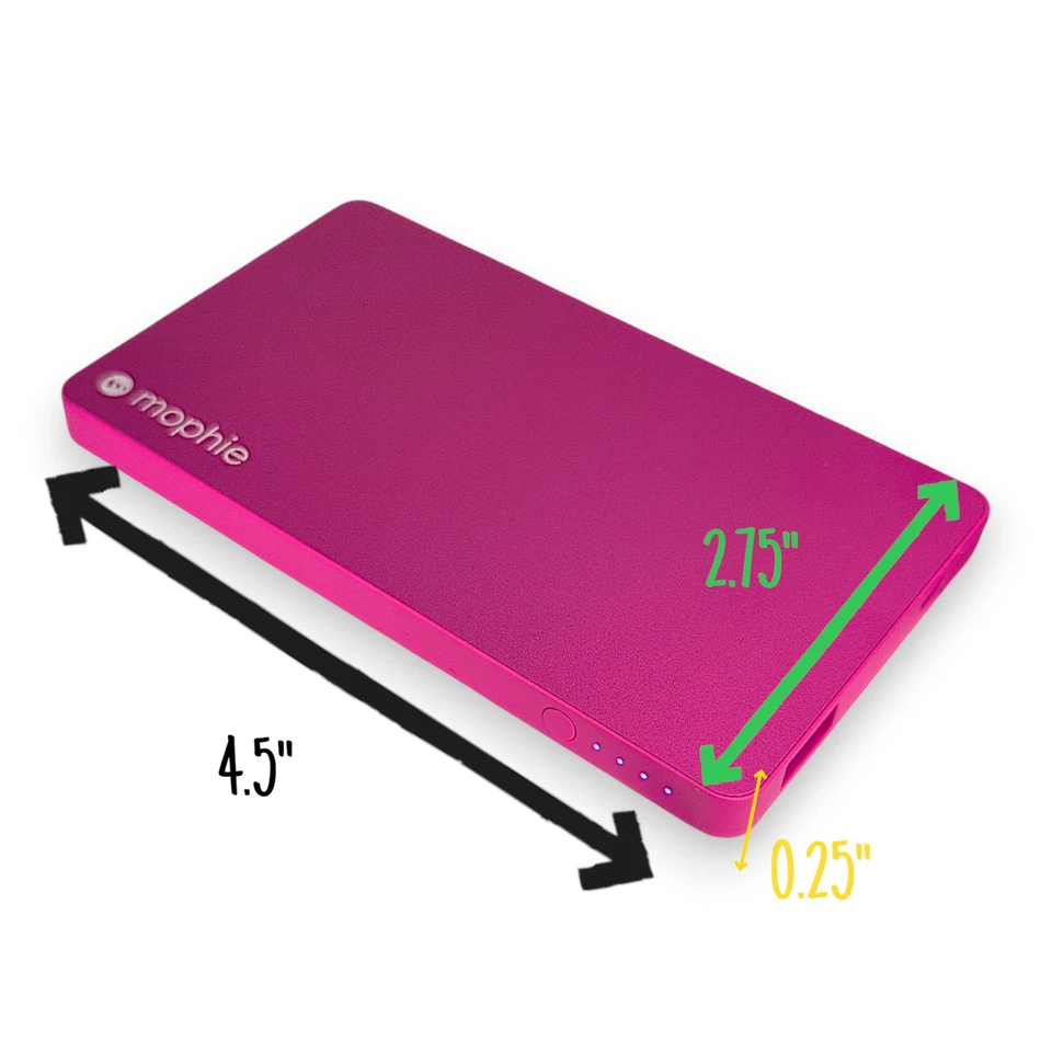 Mophie Powerstation Mini 3000mAh External Battery Pink for iPhone & Android - Image 3 of 4