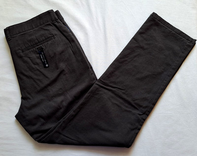 Christian Berg Herren Thermo Chino Hose 52 W36 L32/34 BW El. d.grau UVP69,99 
