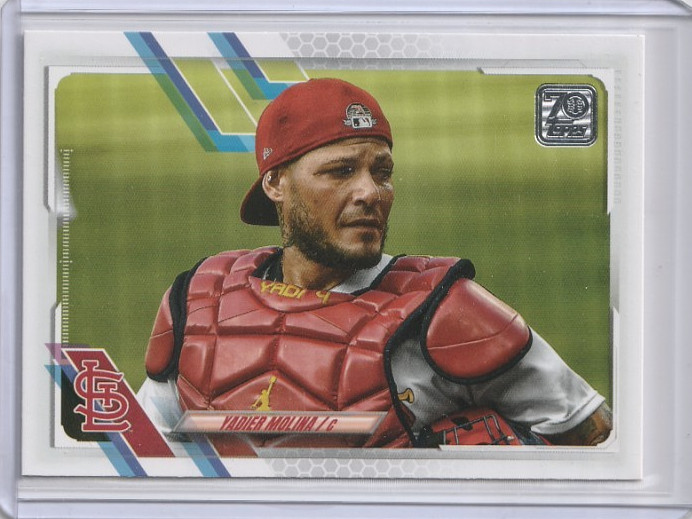 YADIER MOLINA IMAGE VARIATION SP 2021 TOPPS SERIES 1 #207