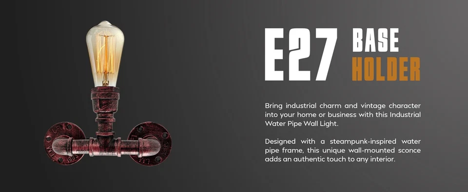 Industrial Water Pipe Wall light