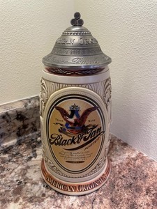 Budweiser Anheuser-Busch Black & Tan Stein CS314