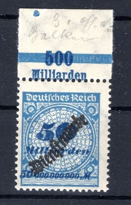 DR-Dienstmark 88POR Oberrand With Lapel Edge Mint MNH