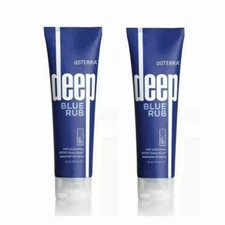2 PACK DoTERRA Deep Blue doterra Rub Body Cream - 4 oz EXP:02/2027