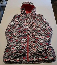 Columbia Girls Winter Jacket Hooded w/ Pockets - Size Youth Large Multi Color