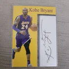 Kobe Bryant Autograph Series Facsimile Cut Auto Los Angeles Lakers NBA Card