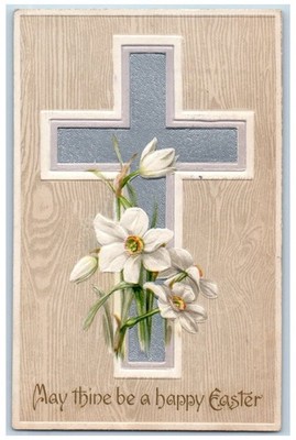 Chicago Illinois IL Postcard Easter Holy Cross Flowers Embossed Winsch Back 1908