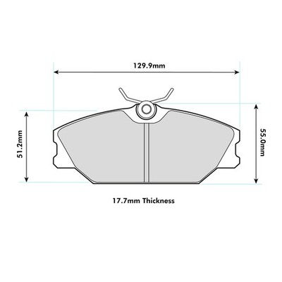 Ferodo DS2500 Front Brake Pads For Renault Laguna 1.8 Nevada 1995>1998 - FCP406H