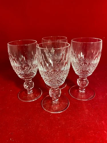 WATERFORD COLLEEN SHERRY GLASSES 4 1/4 IN. SET OF 4 VINTAGE