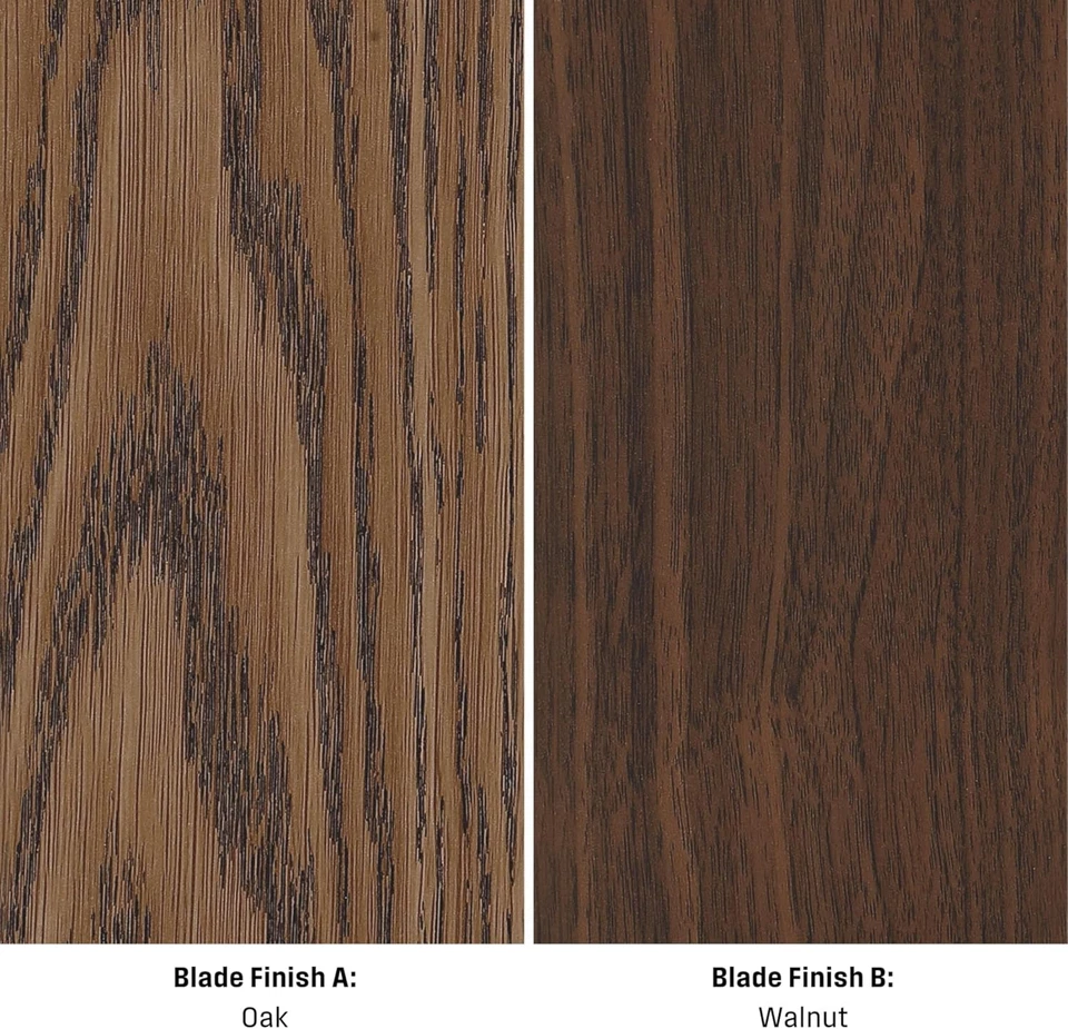 Lighting 7741000 42-Inch Oak/Walnut Replacement Fan Blades, Five-Pack - Image 3 of 4