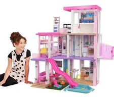 Barbie Dreamhouse (3.75-ft) 3-Story Dollhouse Playset with Pool & Slide