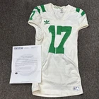 Game Worn Notre Dame Football Jersey 2007 Zeke Motta 2011 #17 RARE White