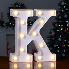 LED Letter Lights Sign Marquee Light Up Letters Sign for Night Light Wedding/Bir