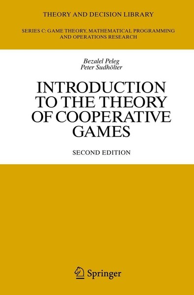 Introduction To The Theory Of Cooperative Games Bezalel Peleg-image
