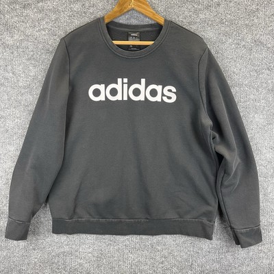 Adidas Shirt Girls 2XL Black Long Sleeve Center Logo Running Sweatshirt Gym