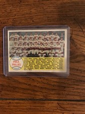 Phillies Team 1956 Topps Baseball Card