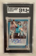 Trevor Lawrence 2021 Donruss Clearly Rated Rookie Autograph #51 SGC 9.5 Auto 10