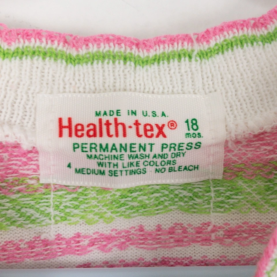 Camisa De Colección Health Tex Niños 18M Blanca Moo Vaca Manga Abullonada Hecha en EE. UU. Foto 3 de 4