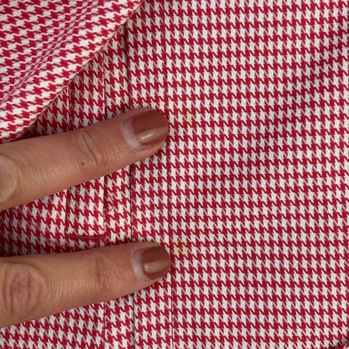 Brooks Brothers Country Club Red/White Houndstooth Wrap Skort Shorts Size 2 - Picture 13 of 15