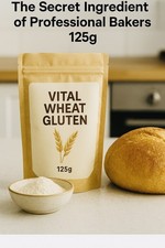 Vital Wheat Gluten 125g High Protein Flour Booster for Baking