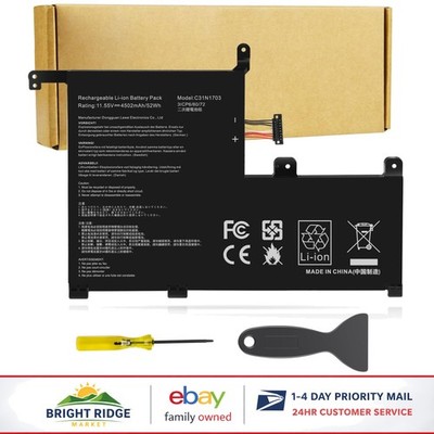 C31N1703 Battery with Multiple Safety Features for ASUS Zenbook Flip Laptops