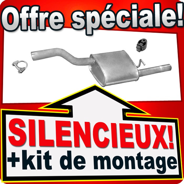 Silencieux arrière FORD FOCUS Break 1.8 pour remplacer un pot usé au contrôle technique
