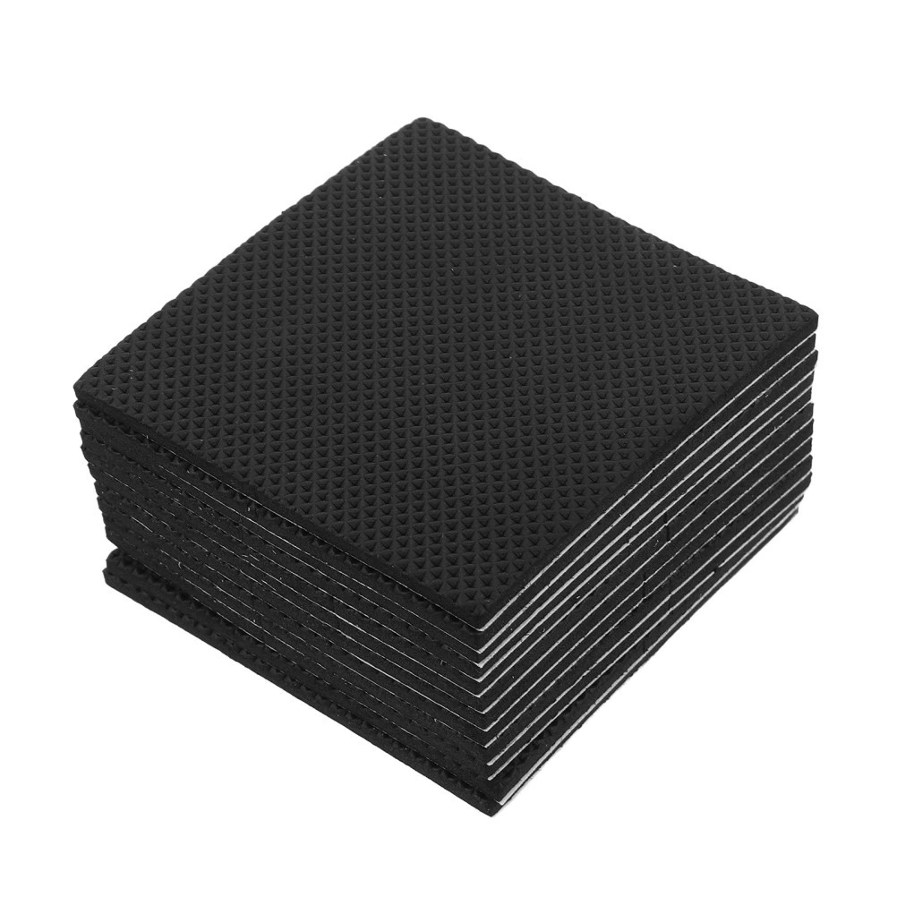Peva Pool Table Leg Shims 12Pcs Durable Furniture Levelers Black for Stability