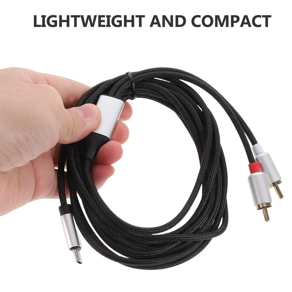 Usb C Aux Cable Adaptateur Vers Auxiliaire Câble Audio Vivant De Type - Photo 3/4